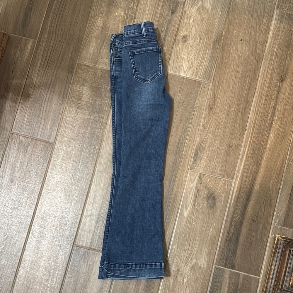 Cowgirl Tuff Blue Denim Jeans little girls size 9 bootcut/trouser